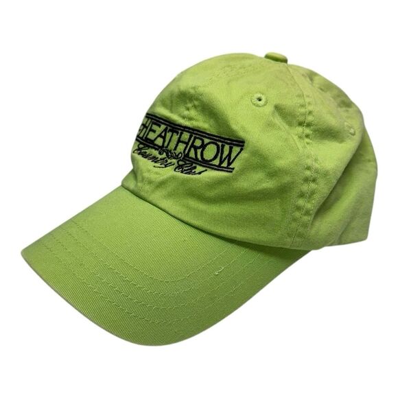 Imperial Headwear Heathrow Country Club Lime Green Baseball Cap Adjustable Strap - Picture 1 of 7